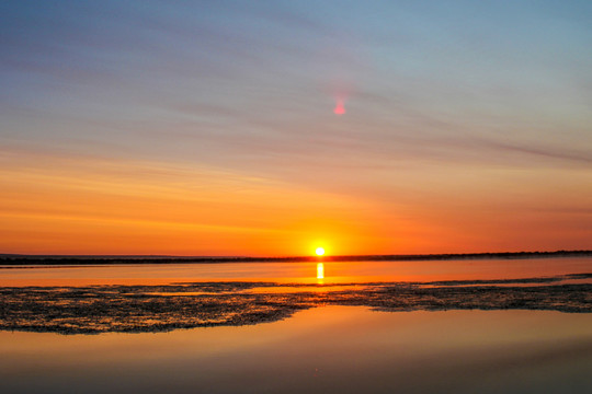 青海湖夕阳