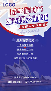 出國留學海報