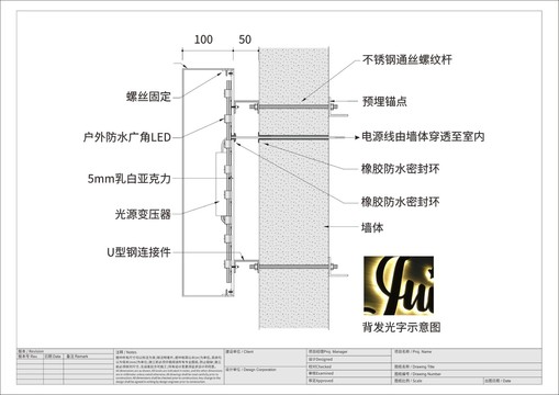 发光字工艺图