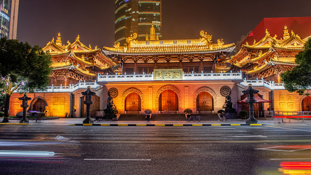 静安寺夜景