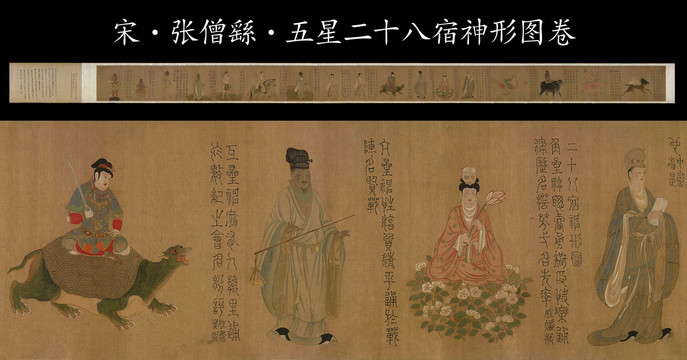 張僧繇二十八宿神形圖卷
