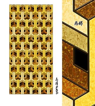 教堂玻璃古黃