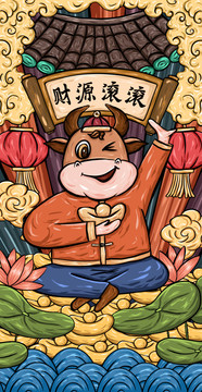 牛年國(guó)潮手機(jī)殼