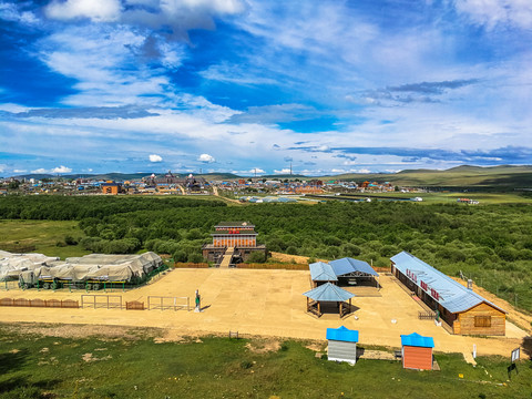 室韦小镇全景