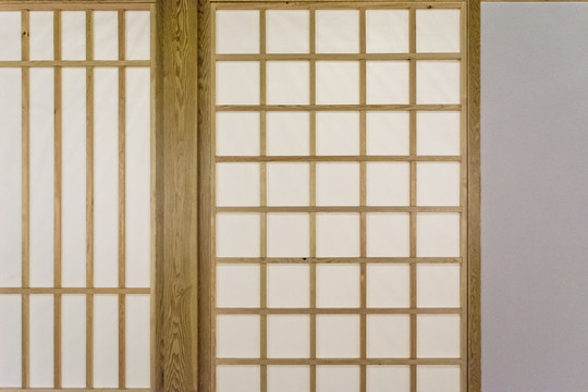 日本料理店日式窗户