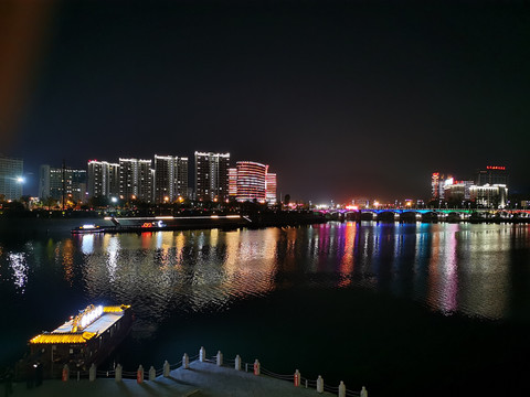 澧水河夜景