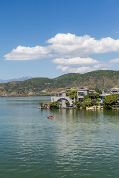 大理双廊洱海湖景风光