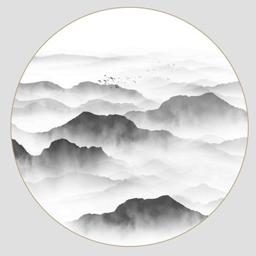 新中式意境山水畫