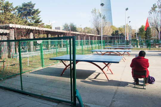 公园乒乓球场地