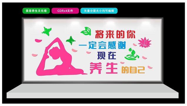 美容養生文化墻