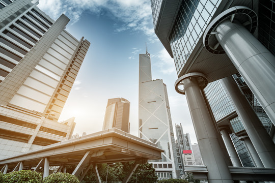 香港中环街道街景