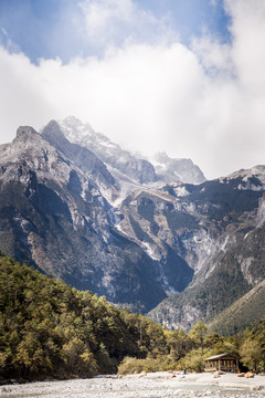 丽江玉龙雪山蓝月谷风光