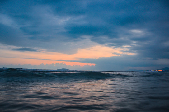 海边黄昏