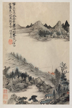 石濤山水十二幀冊