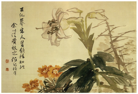 任伯年蘭花花卉