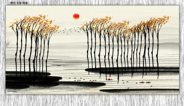 原創(chuàng)山水畫