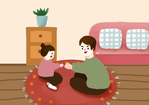 父親節(jié)插畫