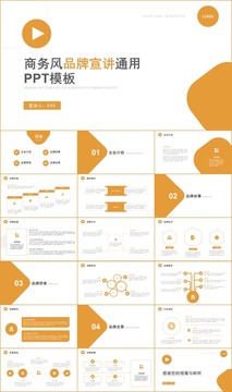 商务简约企业品牌宣讲介绍PPT