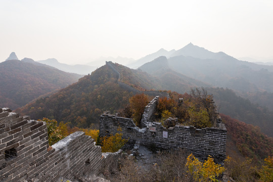長城日出