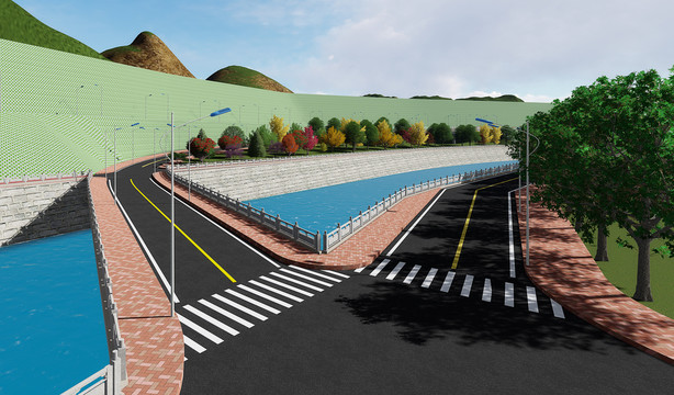 道路效果圖