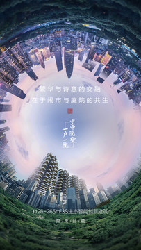 地產(chǎn)全景海報單圖