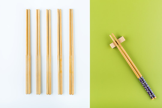 健康饮食习惯公勺公筷创意图片