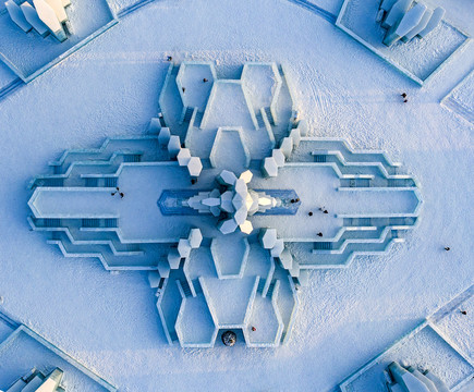 美轮美奂冰雕雪景