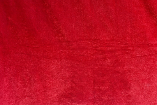 红色绒布