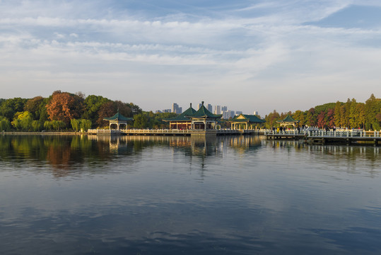 中国湖北武汉东湖碧潭观鱼风景区