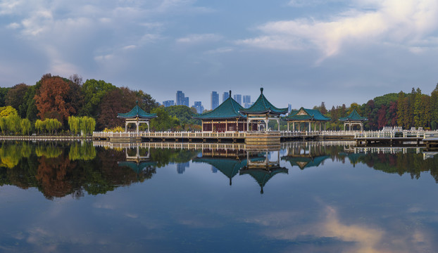 中国湖北武汉东湖碧潭观鱼风景区