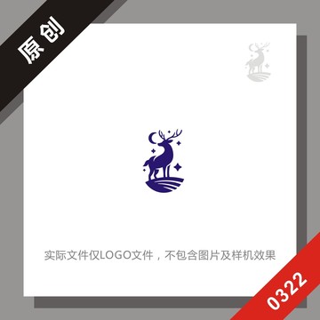 黑标系列鹿logo