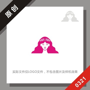 黑標系列美女logo