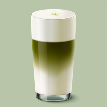 抹茶拿鐵創(chuàng)意設(shè)計(jì)元素
