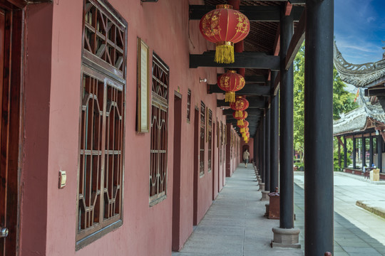 洛带古镇千年古寺燃灯寺