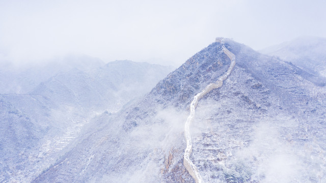 长城雪景