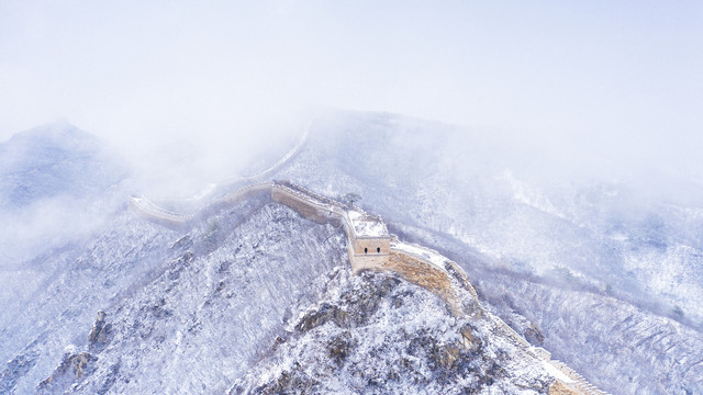 长城雪景