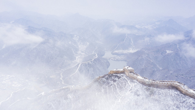 長城雪景