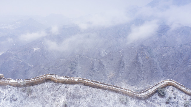 长城雪景