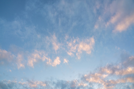 天空云朵黄昏晚霞背景图