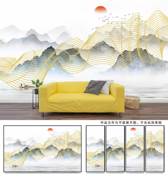山水背景墻