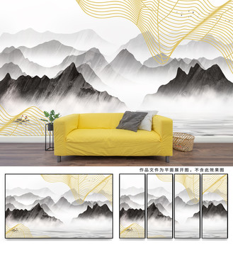 山水背景墻