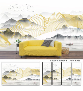 山水裝飾畫
