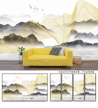 意境水墨山水畫