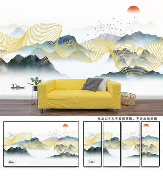 意境水墨山水畫