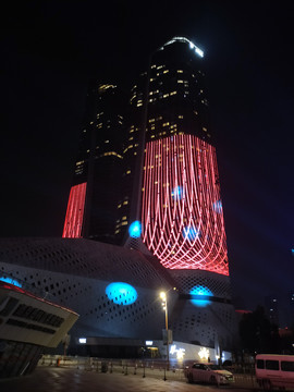 南京青年国际会议中心夜景