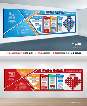 企业发展立体文化墙设计