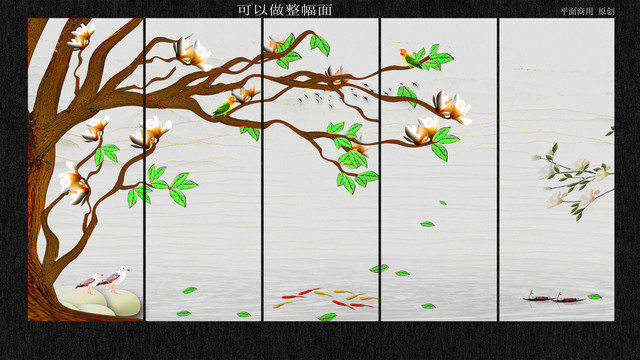 原創(chuàng)花鳥裝飾畫