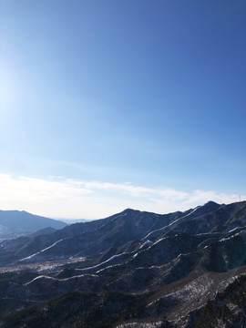 北京西山雪脊