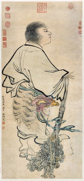 張翀采芝仙圖