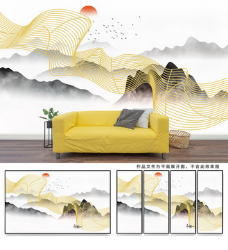 意境水墨山水畫
